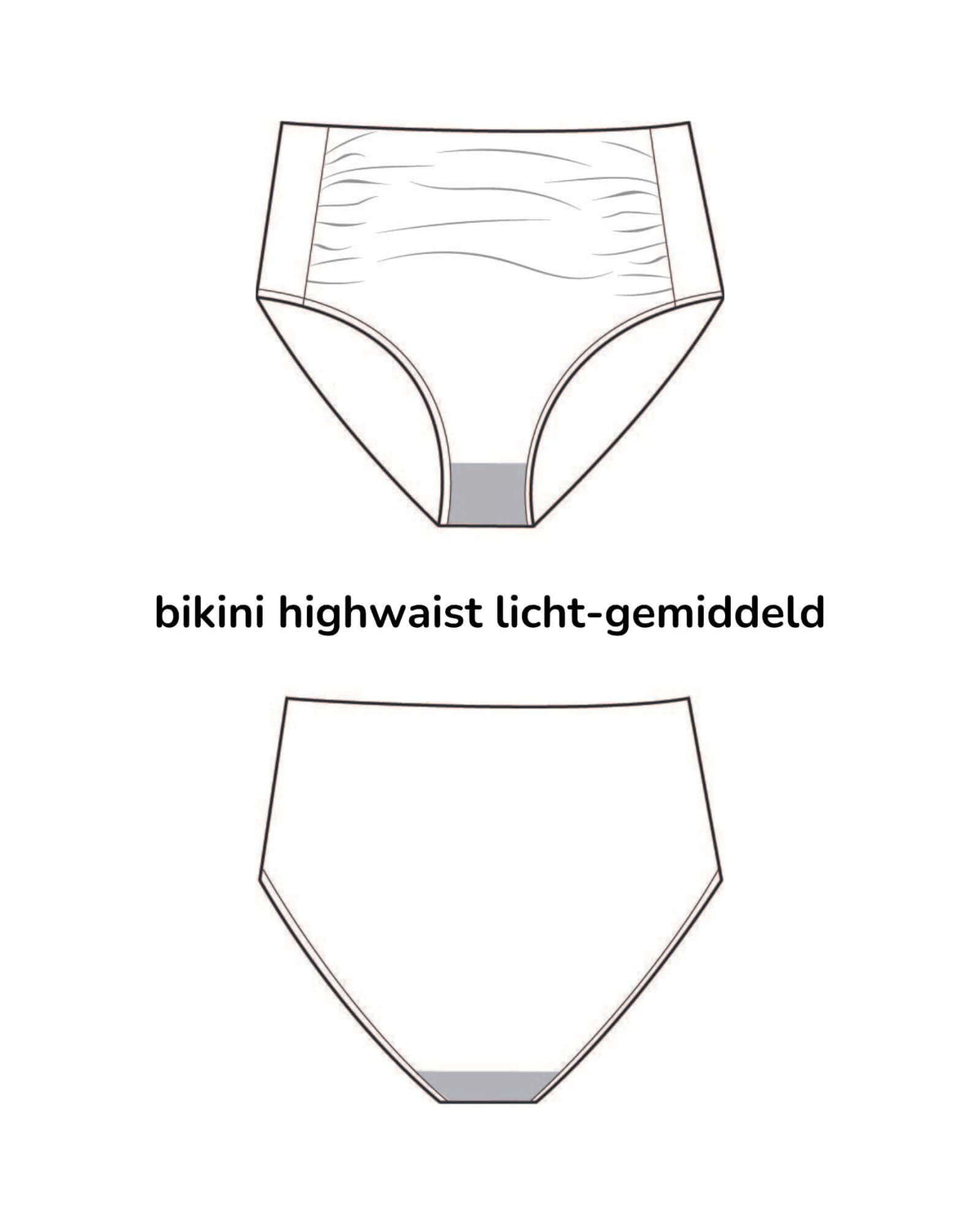 period swimwear - highwaist | light - 1 tampon | women