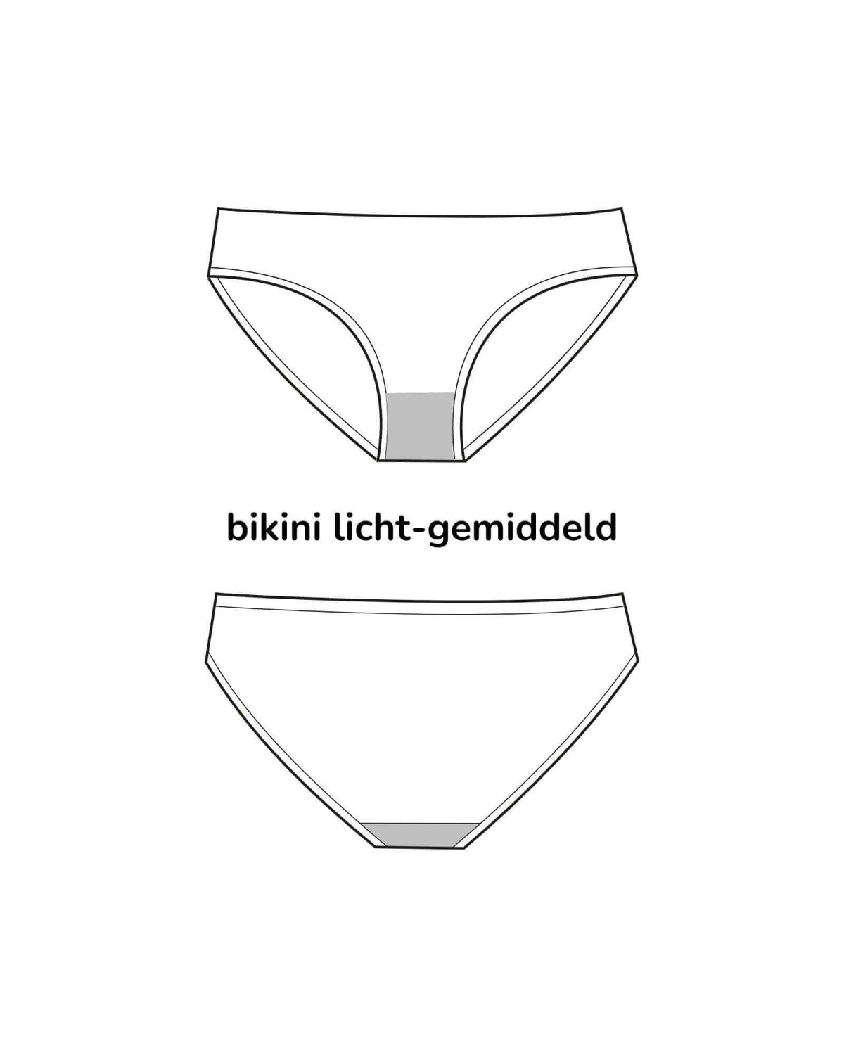 menstrual swimwear - bikini | light - 1 tampon | ladies