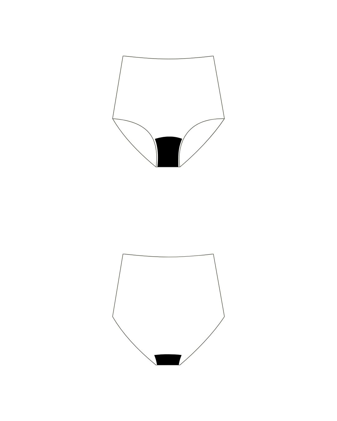 shaping high waist hiphugger | moderate-heavy - 2-3 tampons