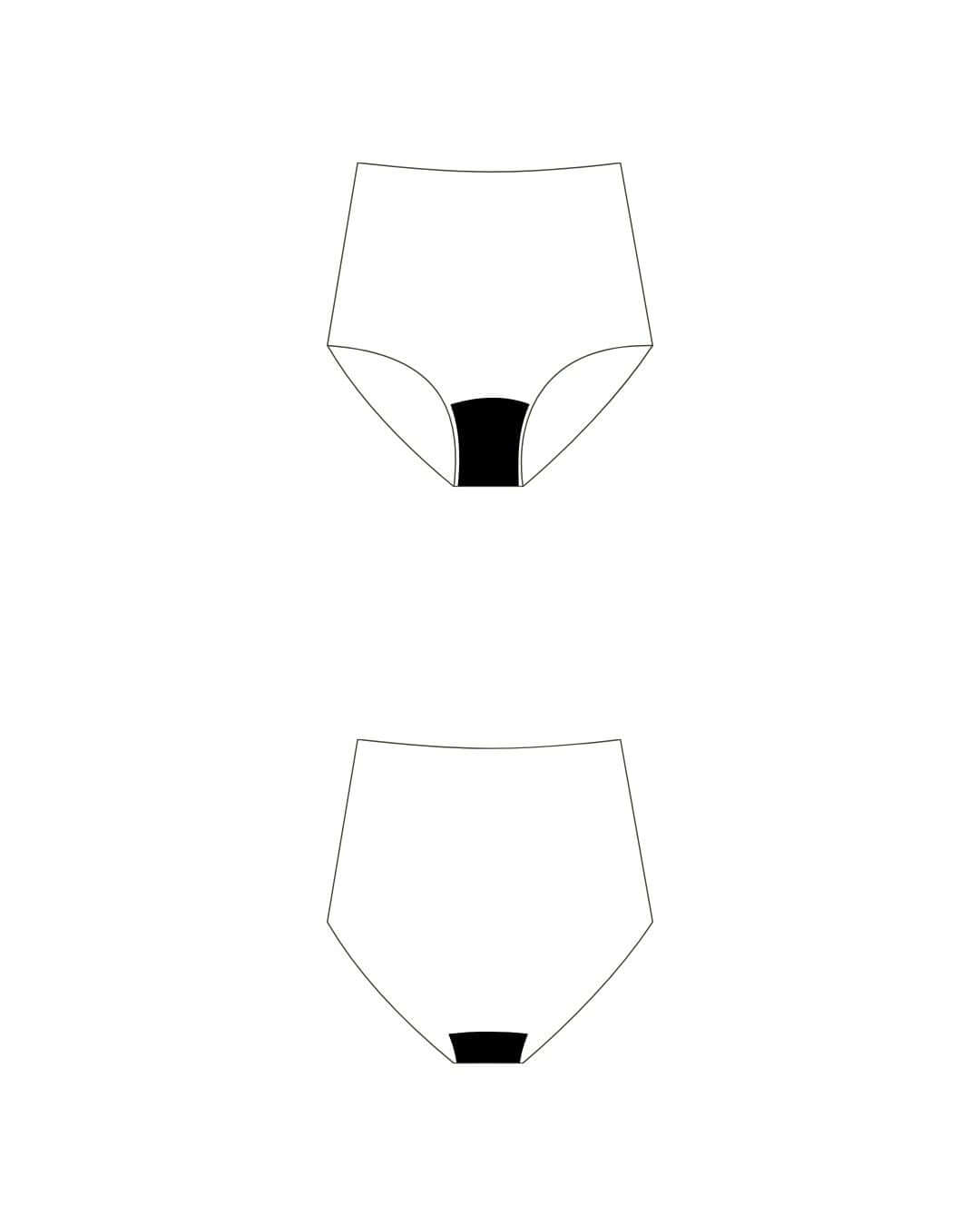 corrigerende highwaist hiphugger | gemiddeld-zwaar - 2 tot 3 tampons | outlet
