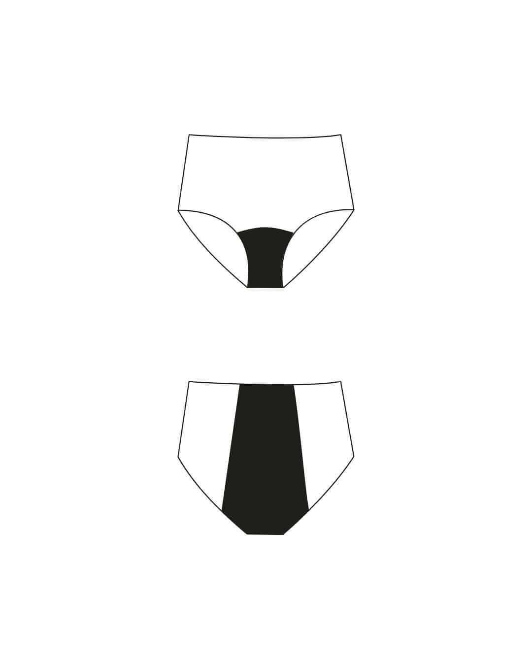 everyday highwaist hiphugger | zwaar