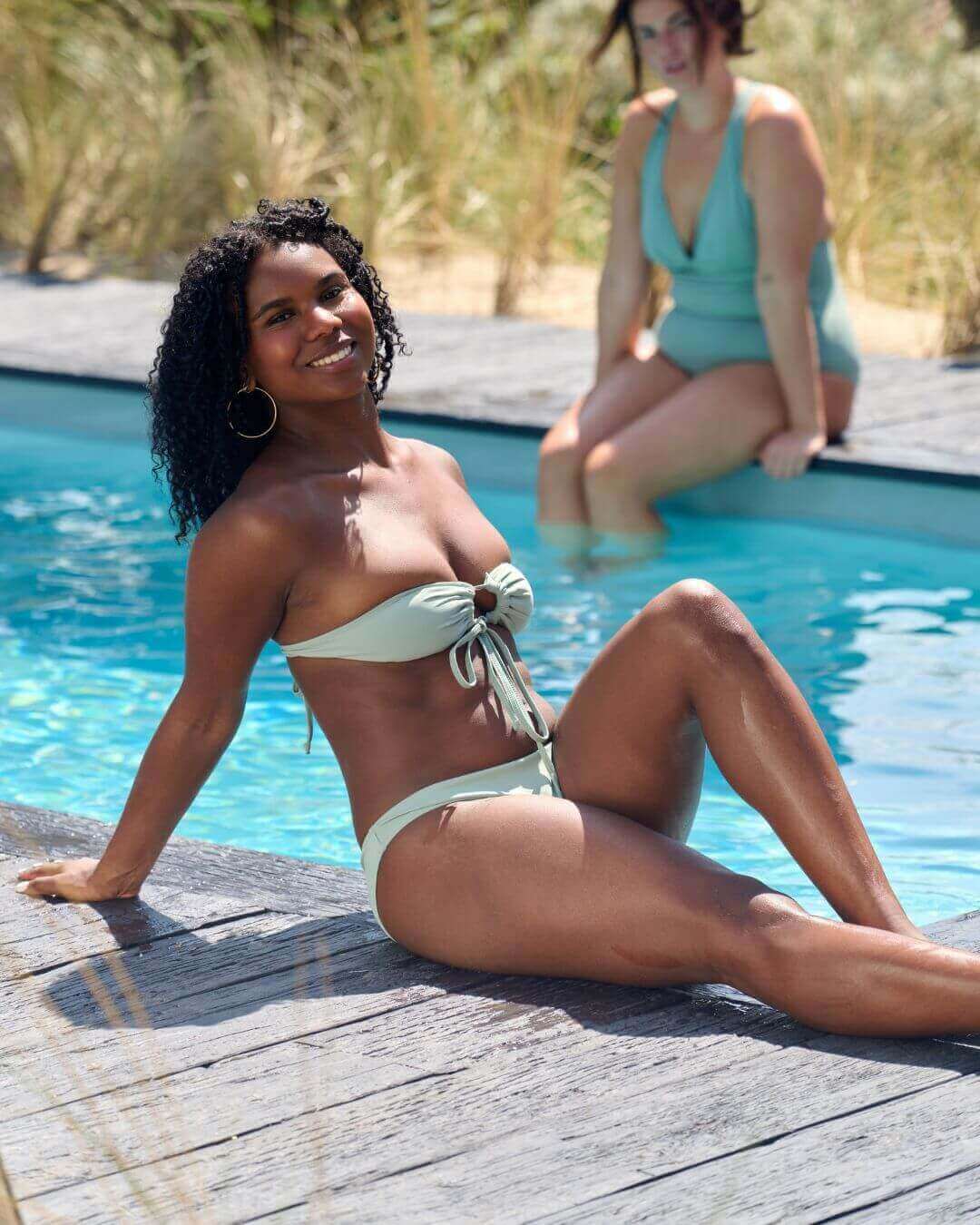 menstrual swimwear - bikini top | women