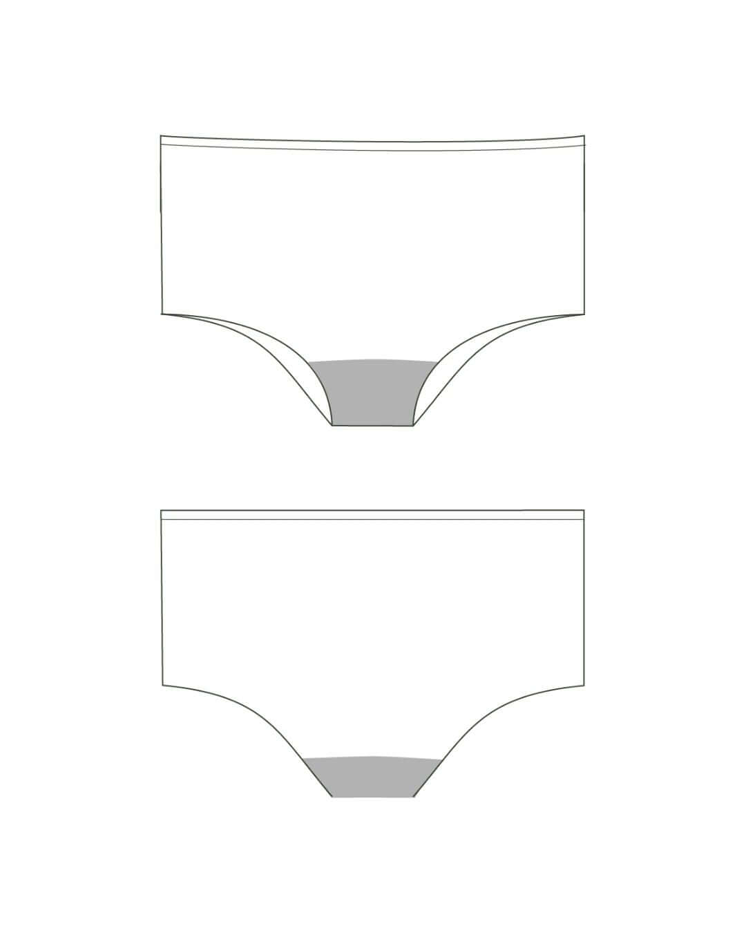 menstrual swimwear - boxer new | light - medium - 1 to 2 tampons | girls