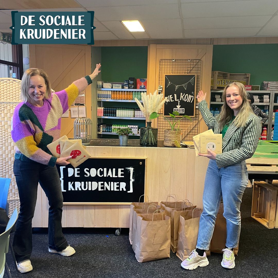 moodies tegen menstruatie armoede donatie sociale kruidenier