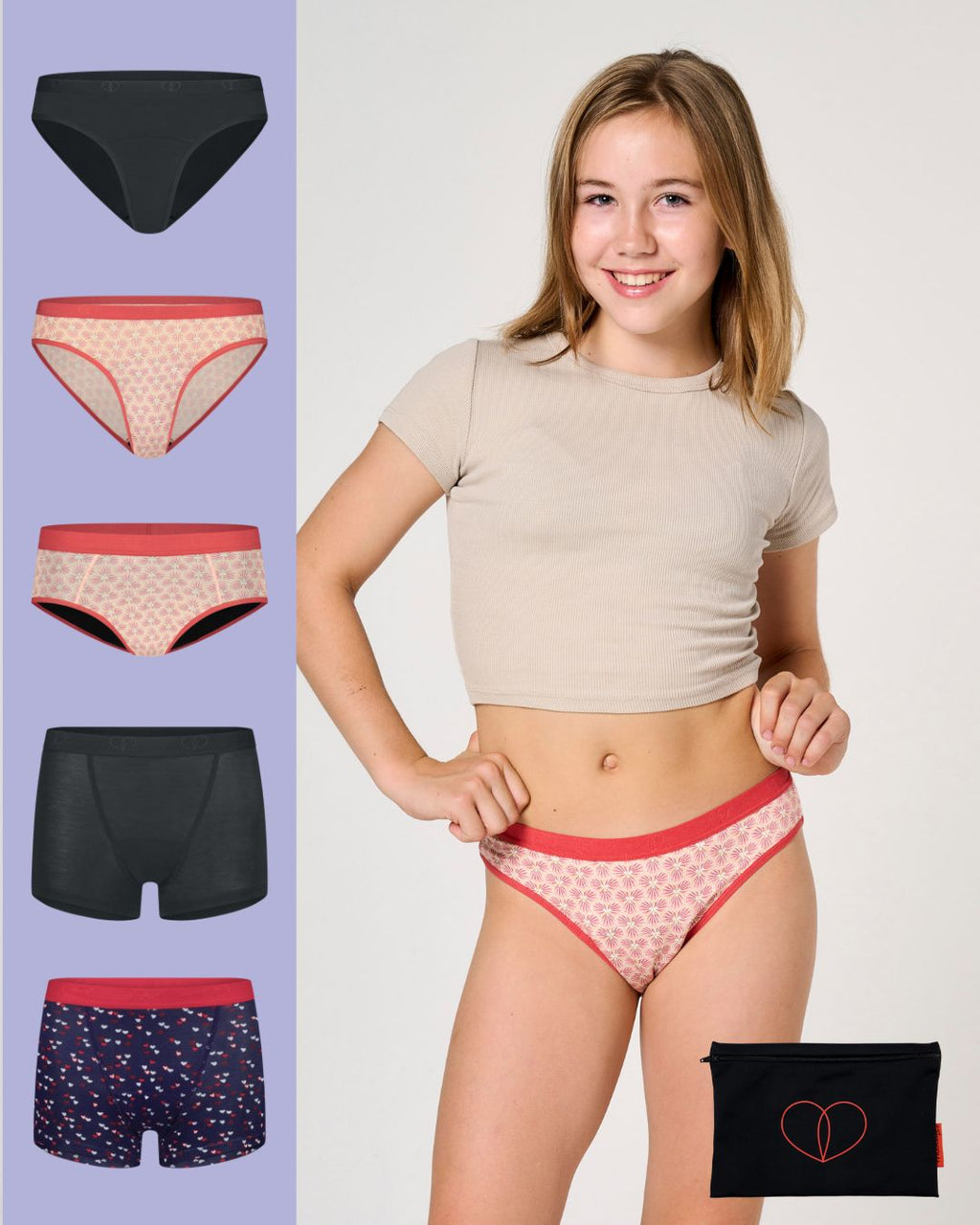 bundle bamboo | 5 pieces | color | girls