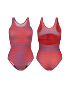 menstrual swimwear - swimsuit | moderate - heavy - 2-3 tampons | girls print red