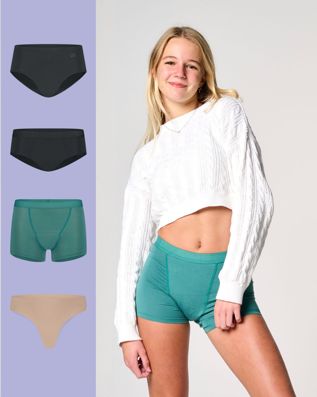 bundel mix kleur | 4 stuks | meiden