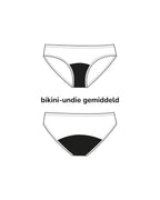 menstruatie zwemkleding - bikini broekje | gemiddeld - zwaar - 2 tot 3 tampons | dames petrol