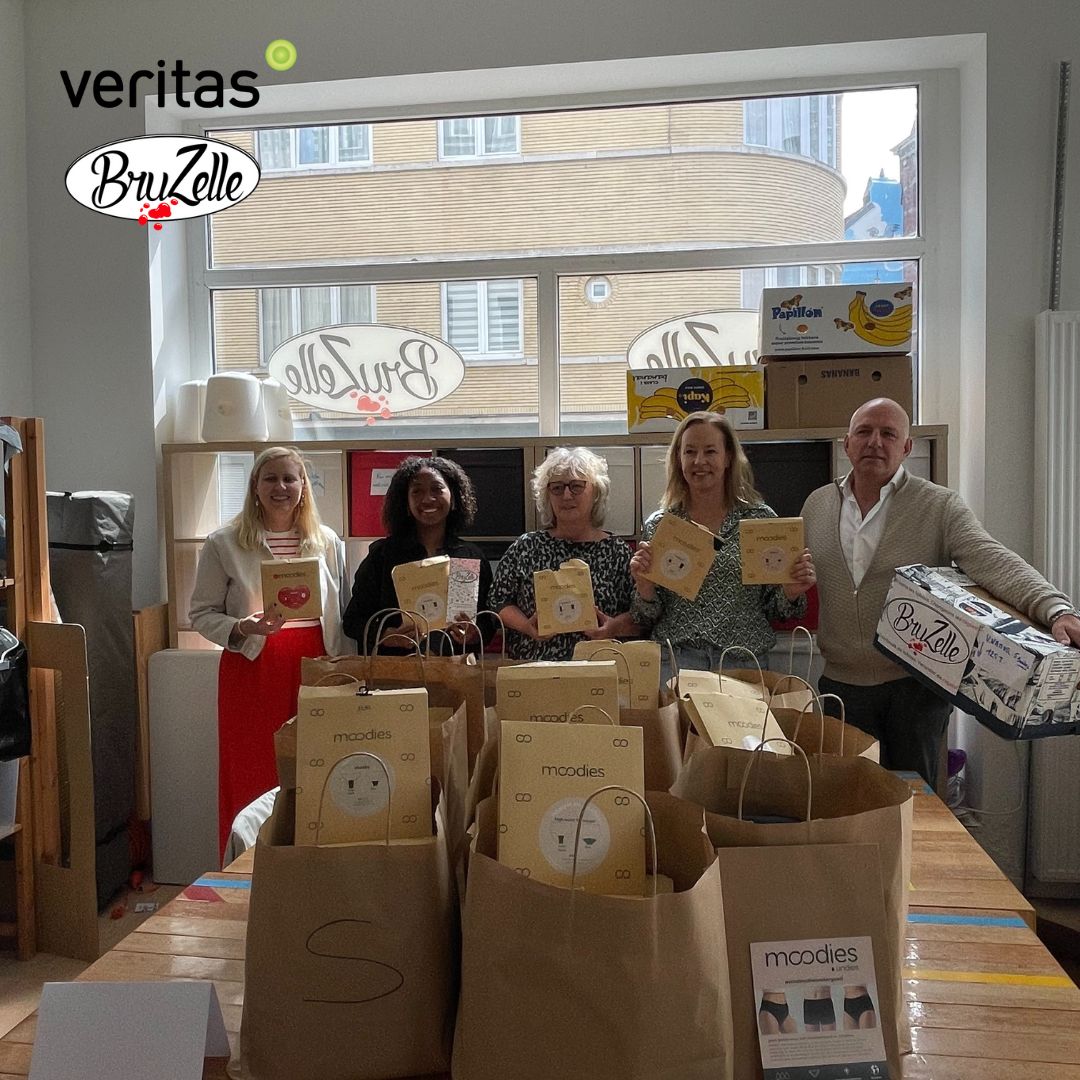 moodies tegen menstruatie armoede donatie bruzelle in samenwerking met veritas