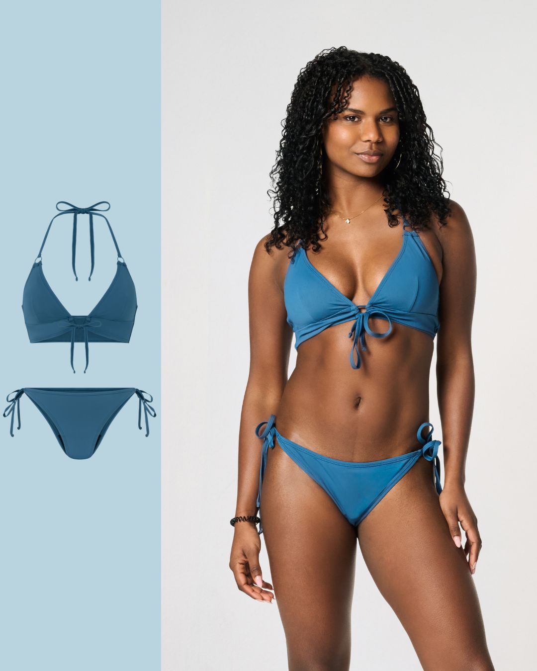 petrol bikini touwtjes| dames