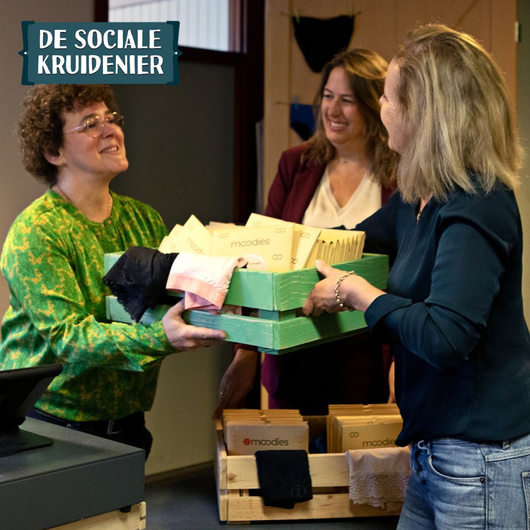 moodies tegen menstruatie armoede donatie sociale kruidenier