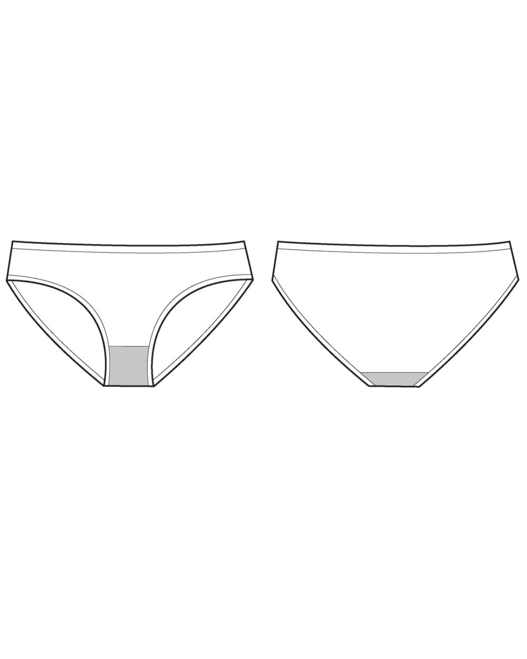 menstruatie zwemkleding - bikini | light | dames