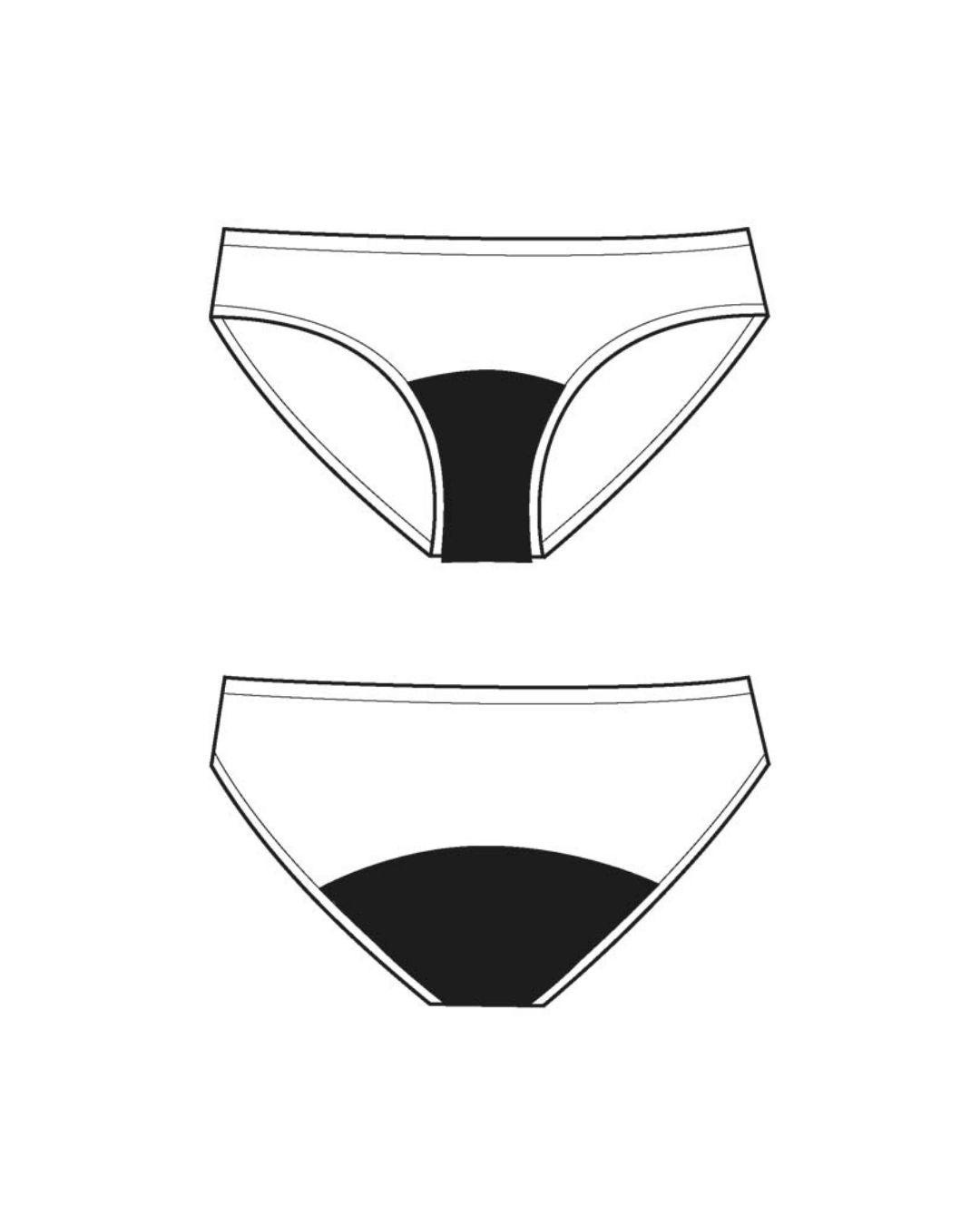 bikini undie | moderate - 2 tampons