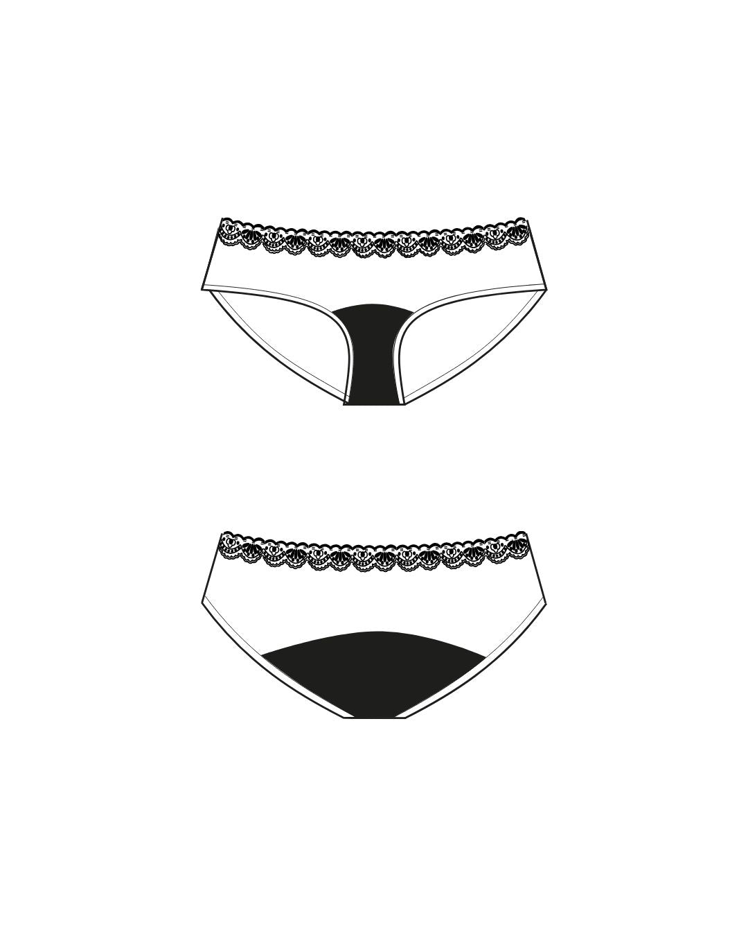 classic brief lace | moderate - 2 tampons