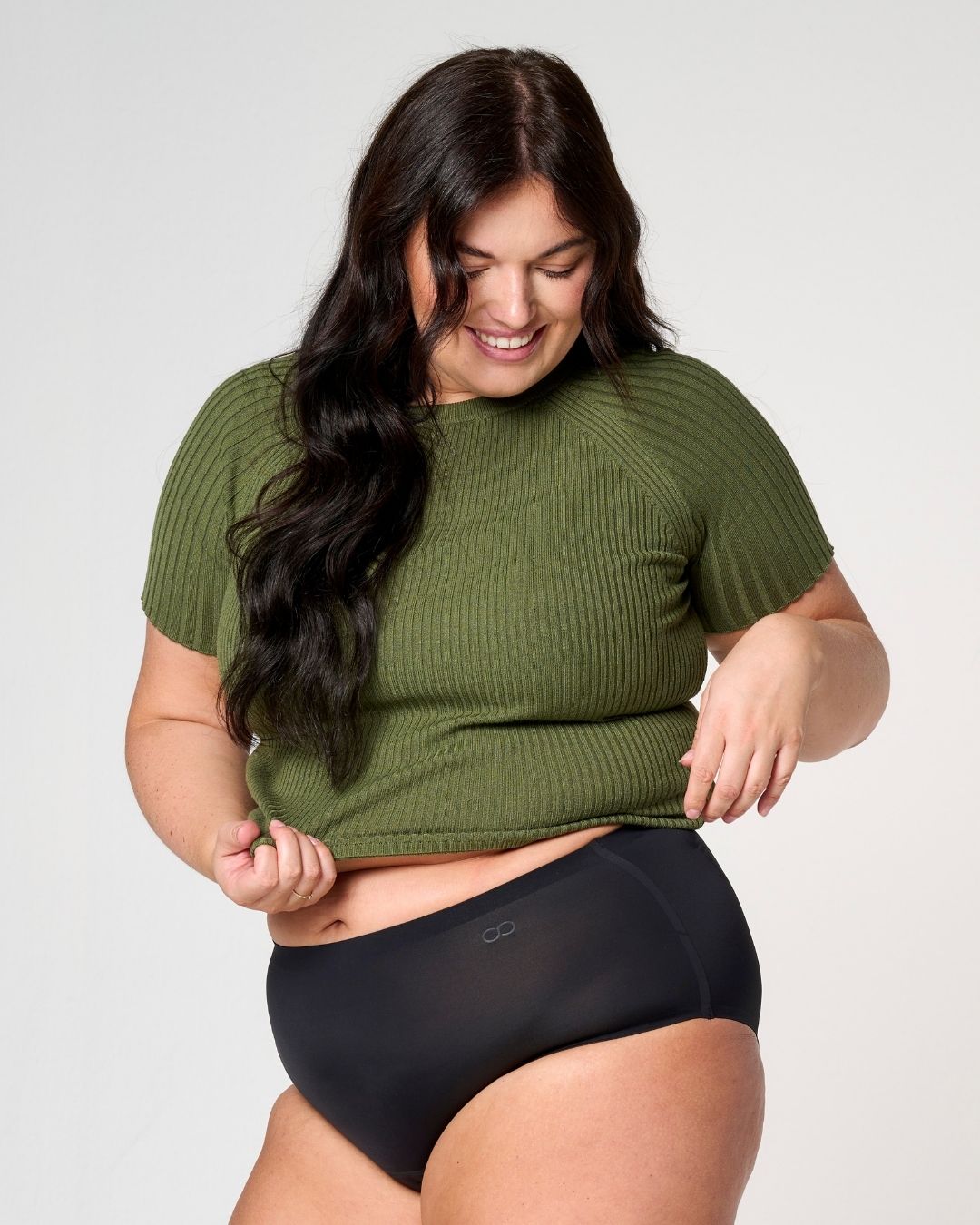 high waist hiphugger | moderate-heavy - 2-3 tampons
