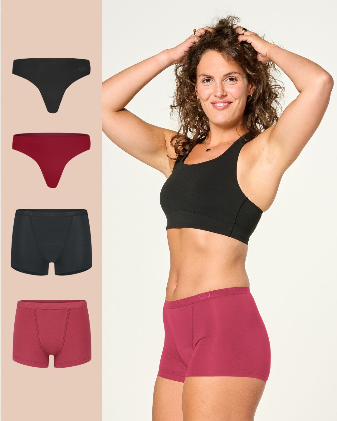 bundel mix | 4 stuks | dames boyshort / string