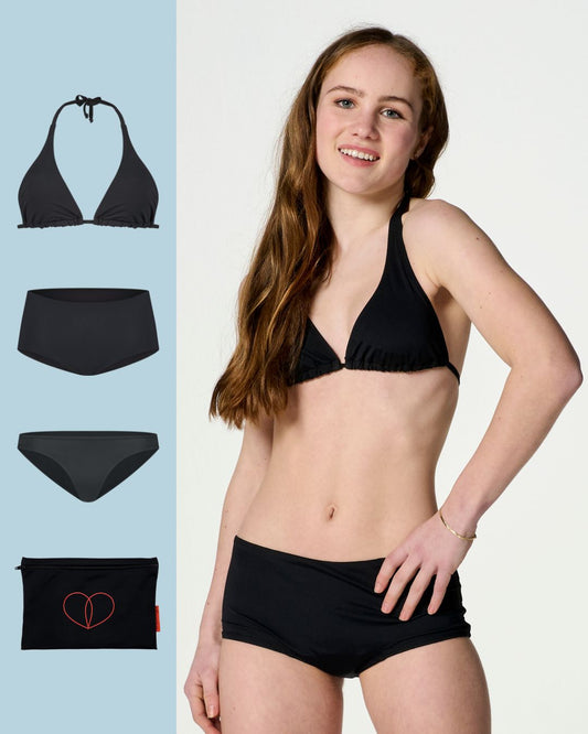 bundel zwemkleding | 3 stuks | zwart