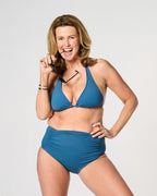 period swimwear - highwaisted bikini | light - 1 tampon | women petrol