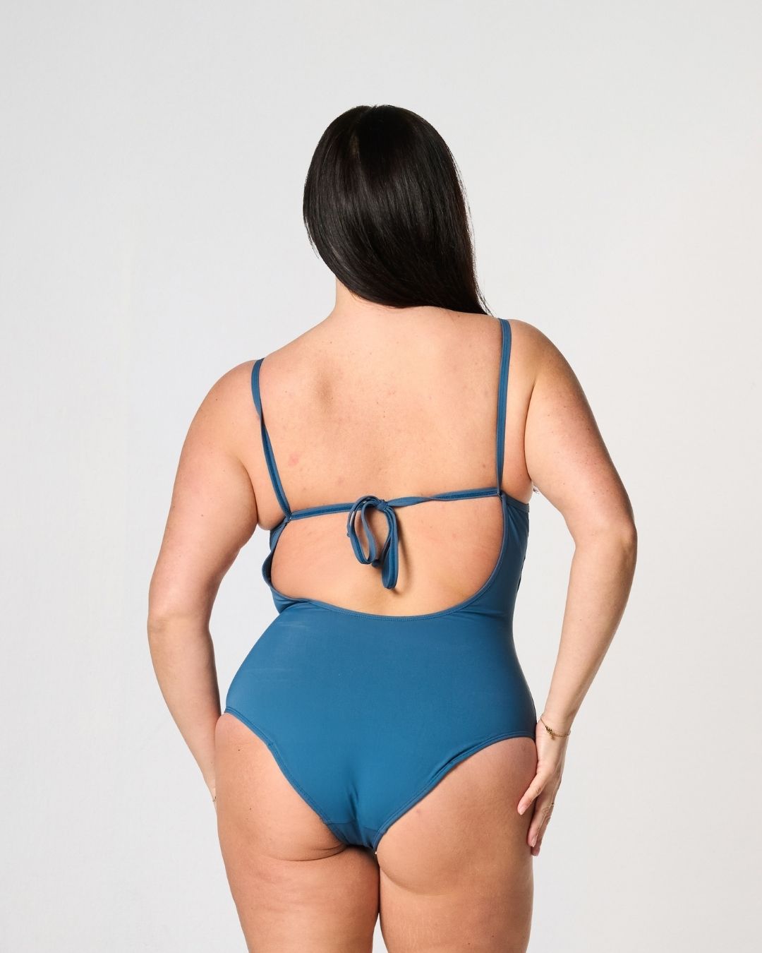 menstruatie zwemkleding - badpak | gemiddeld-zwaar - 2-3 tampons | dames petrol