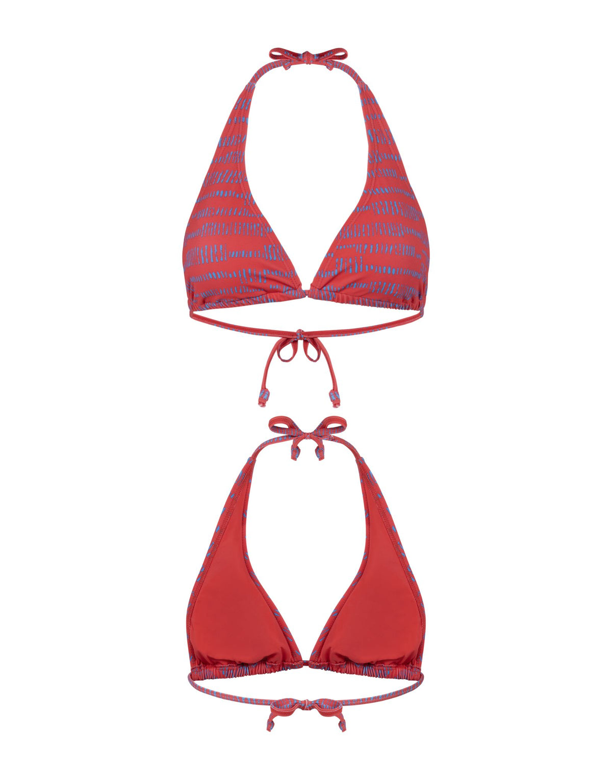 menstruatie zwemkleding - bikinitop | meiden print rood