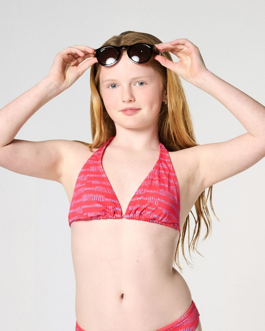 menstruation swimwear - bikini top | girls print red