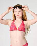 menstruation swimwear - bikini top | girls print red