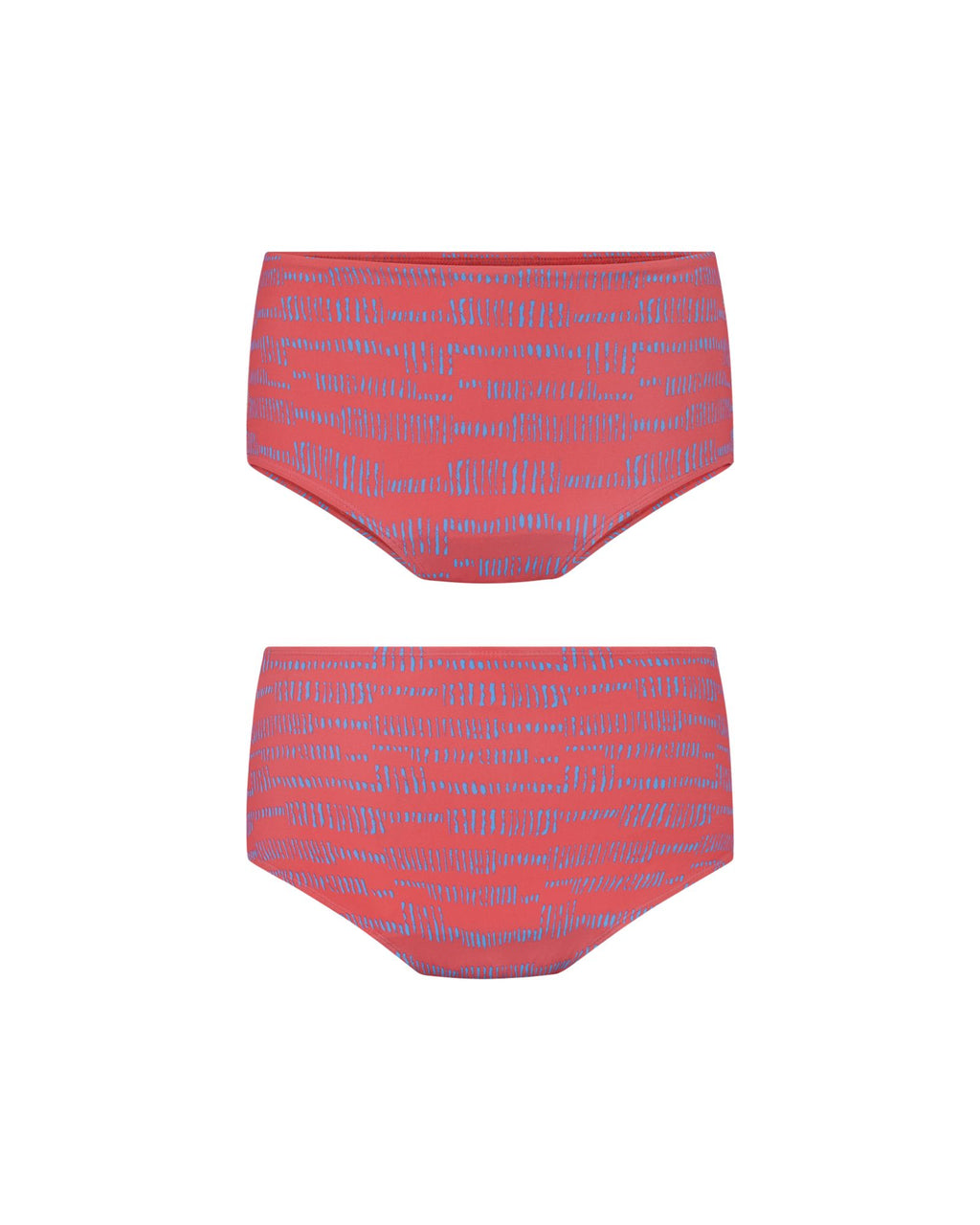 menstruatie zwemkleding - boxer broekje | gemiddeld - zwaar -2 tot 3 tampons | meiden print rood