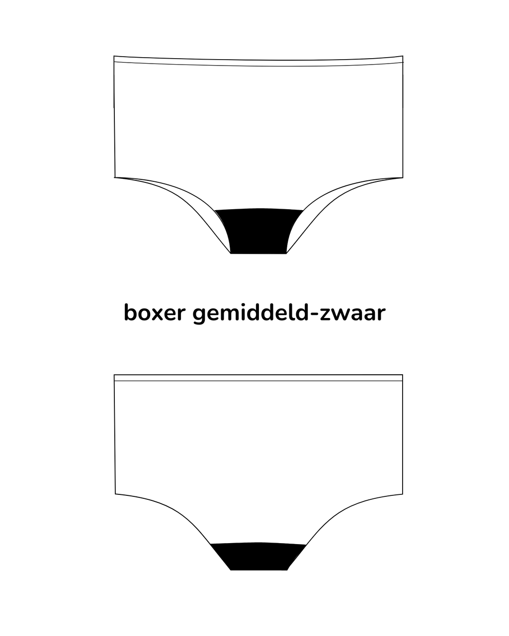 menstruatie zwemkleding - boxer broekje | gemiddeld - zwaar -2 tot 3 tampons | meiden print rood