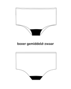 menstruatie zwemkleding - boxer broekje | gemiddeld - zwaar -2 tot 3 tampons | meiden print rood
